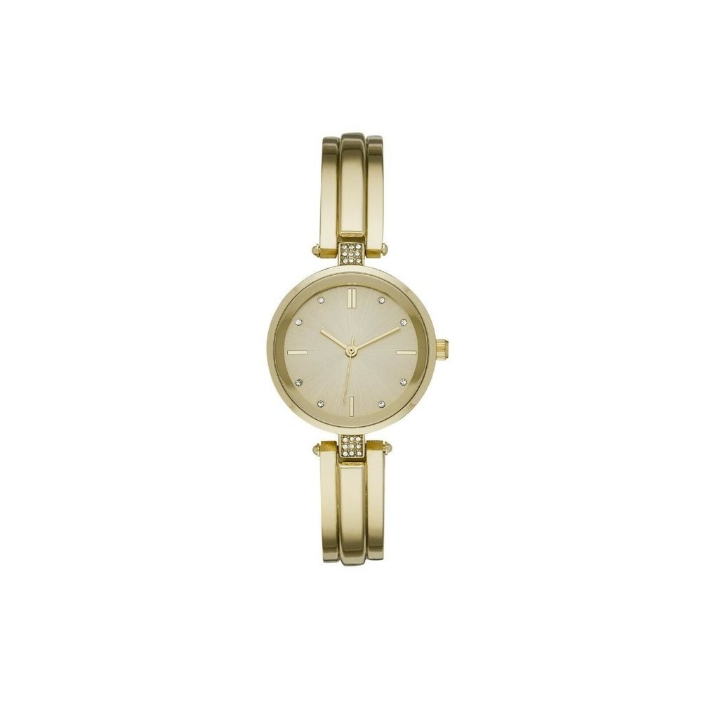 Time and Tru Womens Fashion Watch NWT Gold Half Bangle Bracelet TT14